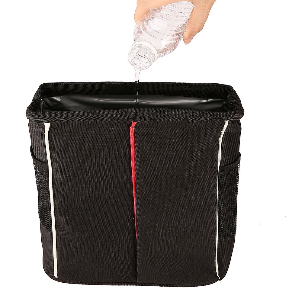 Car Trash Bag Waterproof Leak Proof Car Garbage Bag with Lid Storage