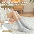 thumbnail image 3 of Loritta 5 Pairs Fluffy Fuzzy Socks Soft Cozy Socks Women Sleep Comfy Socks Winter Warm Socks for Women Gift Box, 3 of 7