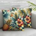 thumbnail image 3 of COMIO Throw Pillow Cover Cushion Covers Pillow Cases Tropical Flower Pineapple Vintage Car Bedroom, 3 of 5