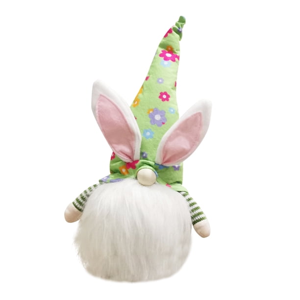 Toystoory Muñeca sin rostro Feliz Pascua, muñeca encantadora, regalos de Pascua para niños, decoración de conejito de Pascua para el hogar, mesa, Kits de decoración para fiestas Verde Sin piernas Toystoory HA003433-06