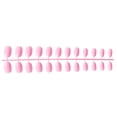 thumbnail image 1 of Vogacara 24 piezas de uñas postizas de ataúd resistentes a los arañazos de bailarina corta coloridas uñas acrílicas artificiales de color sólido DIY Juegos de manicura 6 rosa Vogacara CE011412-06, 1 of 4