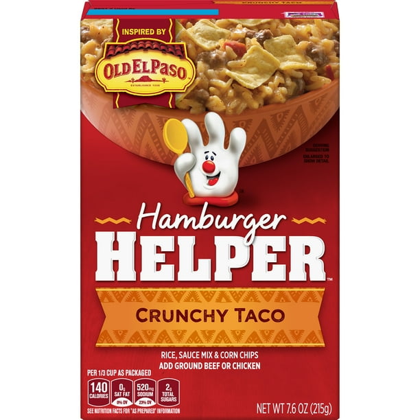 Hamburger Helper Crunchy Taco 7.6 Oz Box