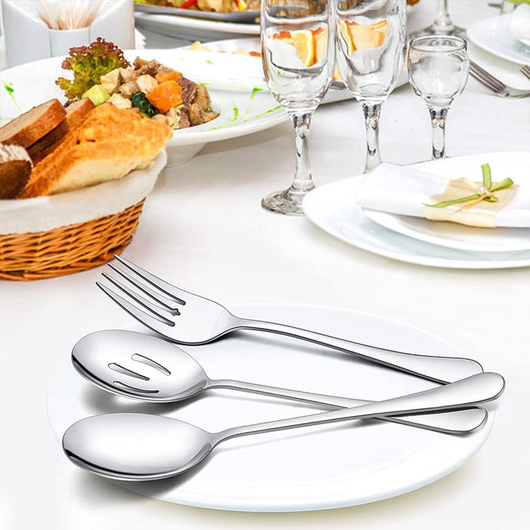 12-Piece Stainless Steel Serving Utensils Set photo 4