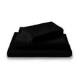 thumbnail image 1 of LuckShree Full XL Size 4-PC Sheet Set - 800-TC Giza Cotton 18" Extra Deep Pockets - Black Color, 1 of 1