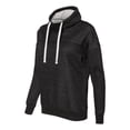 thumbnail image 2 of J. America Women's Melange Fleece Cowlneck Pullover, Style 8673, 2 of 3