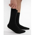thumbnail image 3 of INNERSY Mens Cotton Socks Casual Crew Socks Business Dress Socks for Men 6 Pairs (L, Black), 3 of 6