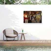 Susan Vizvary Photography 'Route66 Interior Store' Outdoor All-Weather Wall Decor