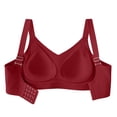 Anti-Sagging Wireless Bra for Women Solid Color Push Up Side Smoothing ...