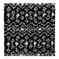 thumbnail image 3 of Unique Loom Moroccan Trellis Shag Collection Area Rug - Meknes (3' 1" Square Black and White), 3 of 6