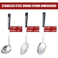thumbnail image 5 of 5-Piece Stainless Steel Serving Spoon Set, Large Serving Spoons with Ladle & Slotted Spoon, Metal Serving Spoons for Cooking, Buffet, Soup, Rice, Commercial & Home Kitchen, 5 of 7
