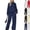 #03 Navy, variant on 2 Piece Sets for Women Oversized Hoodie and Wide Leg Sweatpants Polka Dot Sweat Set Comfy and Cozy Pullover Casual Lounge Outfit Fall Winter,L,White