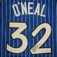 thumbnail image 2 of Shaquille O'Neal Autographed Orlando (Blue Pinstripe #32) Custom Jersey - Beckett, 2 of 4