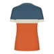 thumbnail image 3 of Mujeres Tops Casual V-Cuello Impreso Oversized Mangas Cortas Camiseta Top, Poliéster Verano Primavera, 3 of 5