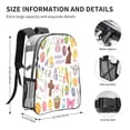 thumbnail image 4 of Kdxio Happy Easter1 Clear Backpack, Transparent Bookbag for School for Women Men, Capacity Clear Bag for College, Travel, 4 of 7