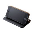 thumbnail image 5 of ELECOM iPhone SE/5S leather cover notebook type horizontal flap braided PM-A16SPLFMBK PM-A16SPLFMBK, 5 of 5
