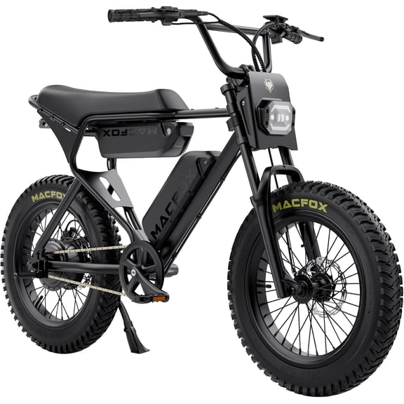 MACFOX X1S Electric Bike for Teens, 750W Ebikes Wheelie 20 MPH Max Speed, 28-56 Miles Range(PAS1), 20"x4" Fat Tires, City/School Commuting Electric Bike