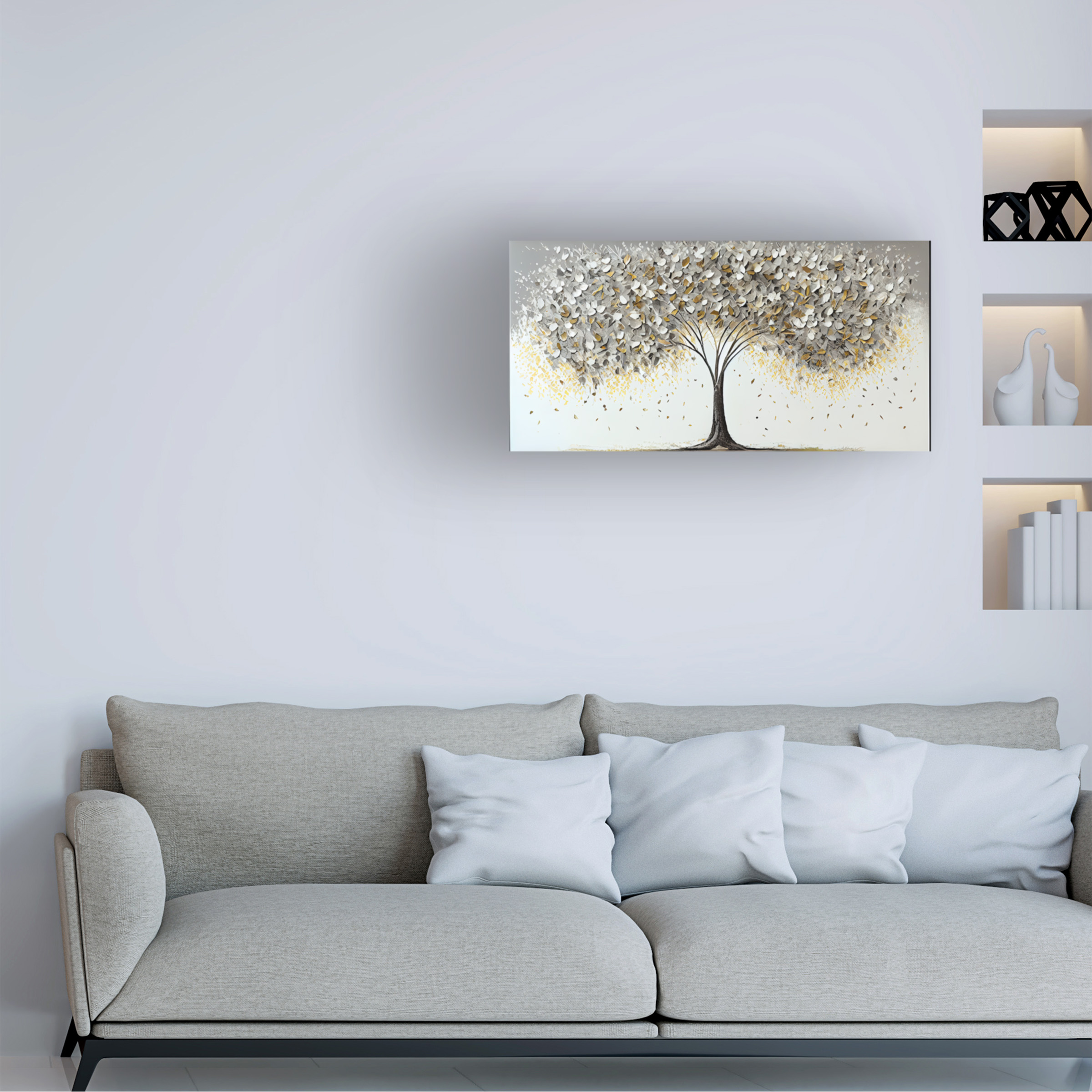 Canvas Wall Art - Sasha 'Thrive' Wall Art for Living Room, Bedroom, or Office Décor by Trademark Fine Art - 32 x 16 Inches - 32x16