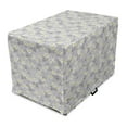 thumbnail image 1 of Floral Dog Crate Cover, Daisies View with Leaves in Greyscale Chamomiles Design, Easy to Use Pet Kennel Cover Small Dogs Puppies Kittens, 7 Sizes, Pale Grey Yellow, by Ambesonne, 1 of 6
