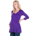 thumbnail image 4 of Maternity V Neck Swing Tunic Top, 4 of 9