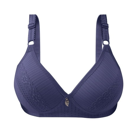 DavidCloth Womens No Steel Ring French One Shoulder Sports Bras for Women Underwear Bras for Women Strapless Open Back Beautiful Bra Summer Womens Bras plus Size Ultra Thin Bud Bra Underwear