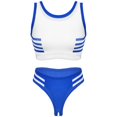 thumbnail image 1 of Womens Japanese Schoolgirl Cosplay Costume Student Uniform Gymnastic Lingerie Set Erotic Vest Crop Top with Crotchless UnderwearOne Size Gong Bohan LED, 1 of 2