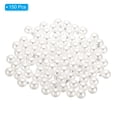 thumbnail image 3 of Unique Bargains Pendentifs Perles Fausses 10mm, Lot de 150 Perles Rondes Imitation Perle, Argent Blanc, 3 of 6
