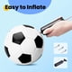 thumbnail image 5 of Balón de fútbol INPODAK para niños pequeños, tamaño 3, blanco y negro con bomba, 5 of 9