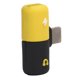 thumbnail image 4 of Adaptador dual 2 en 1, conector para auriculares, audio auxiliar y adaptador de cargador, divisor para puertos IOS, amarillo y negro, 4 of 8