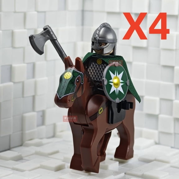 Battle Five Armies with Sword Rohan with horse Building Blocks Model Bricks mini Action toy Figures Toy gift for children MOC