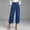 Blue, variant on Capris Pants for Women Relaxed Fit Pants Work Pants Pull on Pants Straight Leg Jeans Work Pants Women Summer Pants for Women's Straight Leg Jeans Mom Jeans Black L