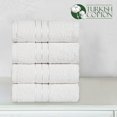 thumbnail image 4 of Elegant Comfort 4-Pack Hand Towels Set - Three Line Popcorn Design, Hotel Quality, 16 x 28 Inches, 100% Turkish Cotton, Soft, Quick-Drying, Highly Absorbent - White, 4 of 5