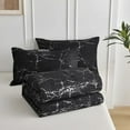 thumbnail image 2 of HGmart Black Marble Pattern King 3 Pieces Duvet Cover Set Soft Breathable Washed Microfiber Duvet Cover, 2 of 5