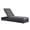 Brown, variant on Tahoe Outdoor Patio Powder-Coated Aluminum Chaise Lounge Chair in Gray White