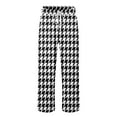 thumbnail image 5 of Men Pajama Pants Comfy Pj Bottom with Pockets Stretch Plaid Sleepwear Lounge Pant Wide Leg Palazzo Stretch Drawstring Bottoms | Relaxed Fit | Elastic Waistband | Breathable (Black-J, XXL), 5 of 6