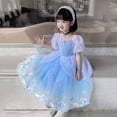 thumbnail image 3 of Girls Princess Costume Dress Puff Sleeves Fancy Party Halloween Birthday Outfit, 3 of 7