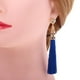 thumbnail image 2 of Pendientes Bohemios de Moda para Mujer Pendientes con Flecos Y Flecos de 3.5 ". Azul, 2 of 9