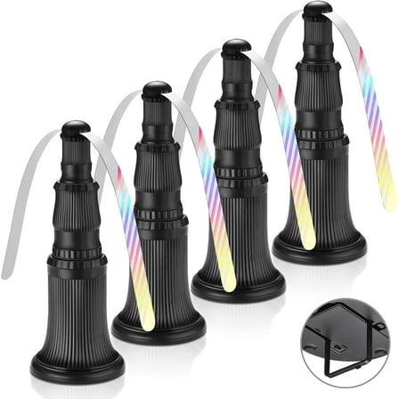 Fly Fans for Tables, 4-Pack Tabletop Fly Fan Keep Flies Away, with Holographic Blades, Indoor Outdoor Fly Deterrent for Home, Picnic, BBQ & Restaurant