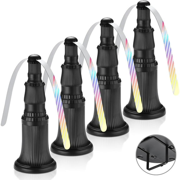 Fly Fans for Tables, 4-Pack Tabletop Fly Fan Keep Flies Away, with Holographic Blades, Indoor Outdoor Fly Deterrent for Home, Picnic, BBQ & Restaurant