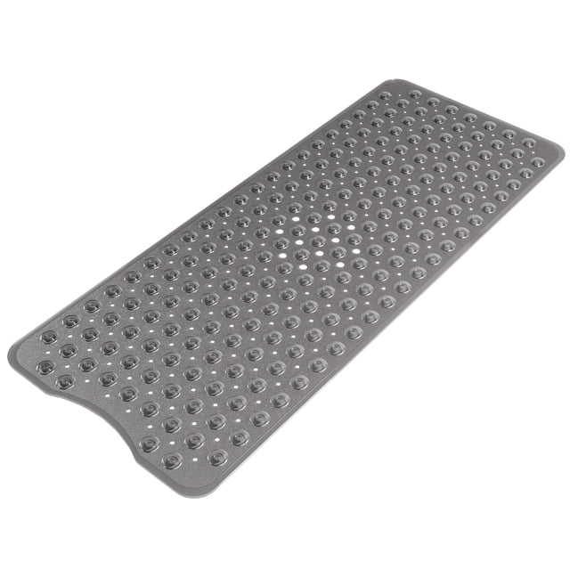 Alfombrilla de ducha AmazerBath antideslizante de 101,6 x 40,64 cm para bañera transparente