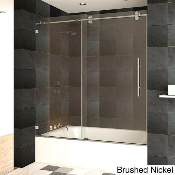 Lesscare Luxury Tempered Glass, Bathtub Glass Doors Frameless