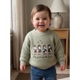 thumbnail image 6 of RUINIXCW Toddler Baby Girl Boy Silly Goose Sweater Outfit Newborn Infant Fall Winter Knit Sweaters Kids Goose Embroidery Long Sleeve Jumper Pullovers, 6 of 10