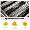 thumbnail image 3 of DaiZuY Made in Italy Ampia 150 Classic Manual Pasta Machine, Chrome Steel. Makes Lasagne, Fettuccine & Tagliolini, 3 of 7
