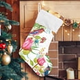 thumbnail image 5 of Coolnut 17.7 Inch Christmas Stockings, 1 PCS Hummingbird Garden Presonalized Large Stocking Sock for Family Holiday Xmas Party Decorations, 5 of 7
