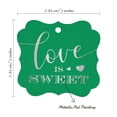 thumbnail image 7 of Inkdotpot Hang Tags Love Is Sweet Wedding Favor Bracket Shape Gift Tags Real Silver Foil Bonbonniere Tag Pack Of 50, 7 of 7