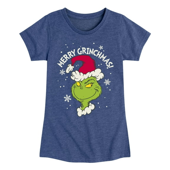 Dr. Seuss - Merry Grinchmas - Toddler And Youth Girls Short Sleeve Graphic T-Shirt