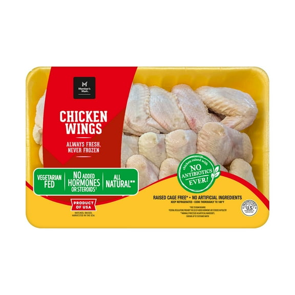 Member's Whole Mark Bone-In Chicken Wings, priced per pound