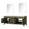 thumbnail image 3 of Laurel 84 in W Grey Oak Double Bath Vanity, Cultured Marble Top, and 36 in Mirrors, 3 of 6