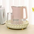 thumbnail image 5 of Turntable Organizer Food Storage Container Multipurpose Desktop Storage Tray Cosmetic Organizer for Pantry Kitchen Countertop Fridge Closet White, 5 of 7