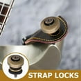 thumbnail image 3 of ORDDIART Metal Guitar Strap Locks 2Pc Bronze and Black Prevent Falling Off for Electric Acoustic Guitars Replacement, 3 of 7