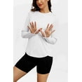 thumbnail image 2 of Pinspark UPF 50+ Rash Guard for Women Hiking Shirt Quick Dry Workout Top Long Sleeve Crewneck Running Shirts, 2 of 7